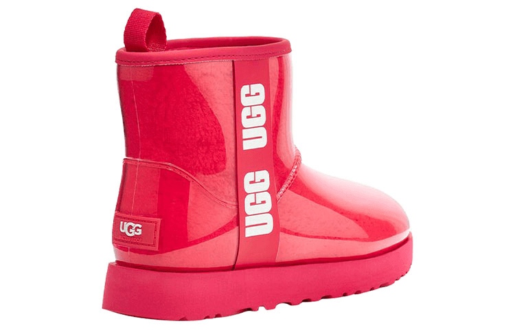 Ботинки зимние UGG Classic Clear Mini Red Pink - изображение 4