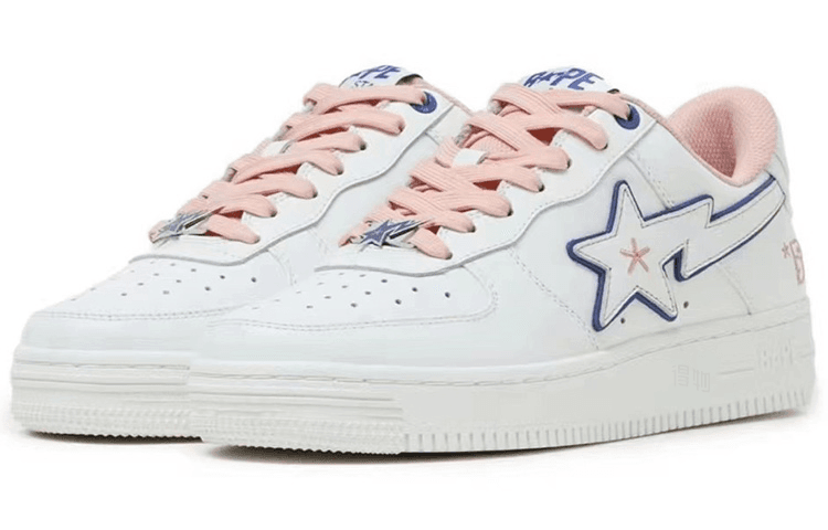 Кроссовки ONE STUD x A BATHING APE STA Pink White - изображение 3