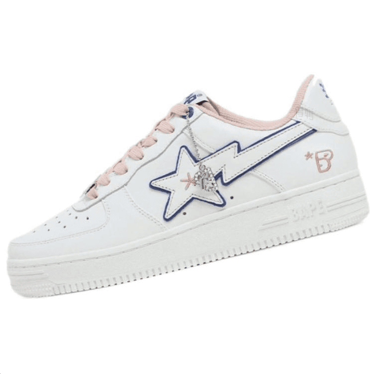 Кроссовки ONE STUD x A BATHING APE STA Pink White - изображение 2