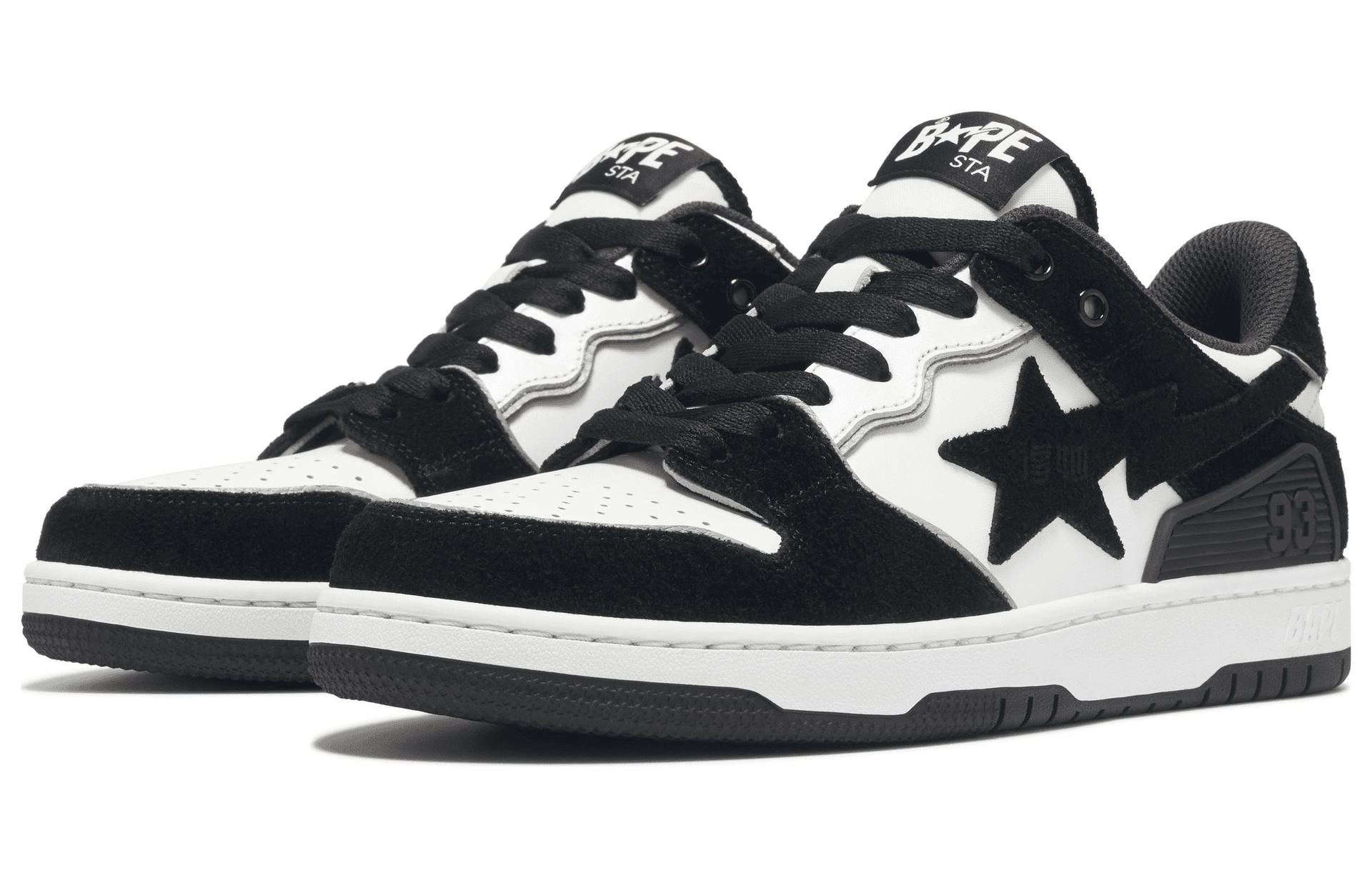 Кроссовки A BATHING APE SK8 STA Black White - изображение 3