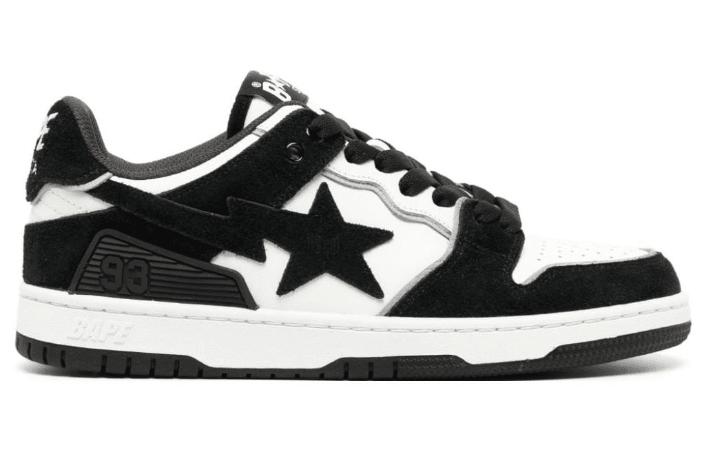 Кроссовки A BATHING APE SK8 STA Black White - изображение 2