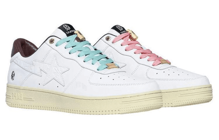 Кроссовки BAPE BLACK x A BATHING APE STA White - изображение 3