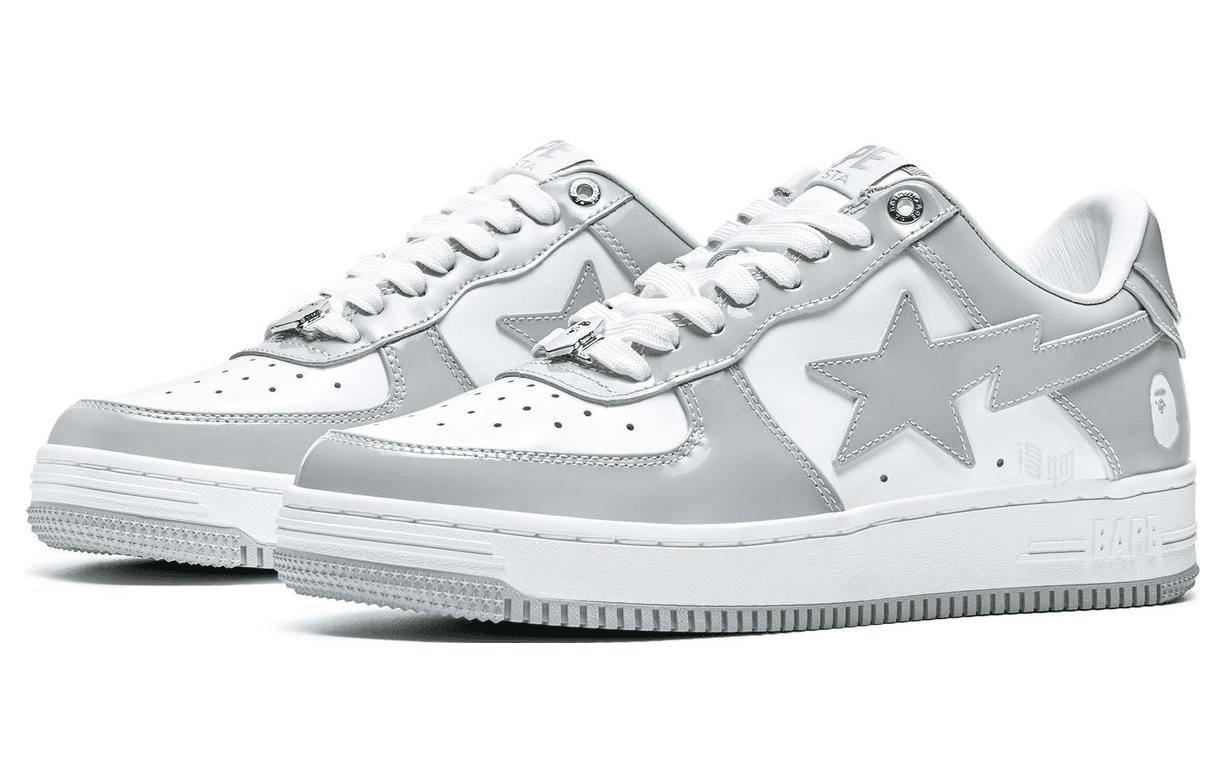 Кроссовки A BATHING APE STA Low Grey White - изображение 2