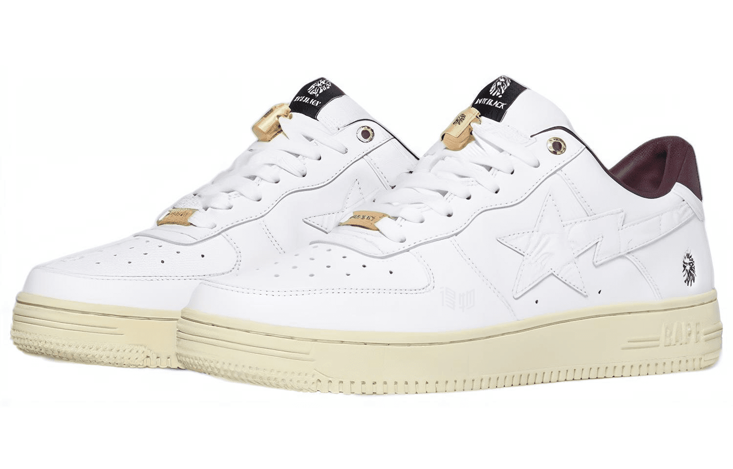 Кроссовки BAPE BLACK x A BATHING APE STA White Brown Green - изображение 3