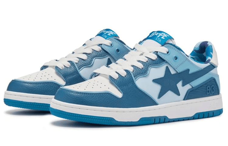 Кроссовки A BATHING APE SK8 STA "Vibrant Blue" - изображение 3
