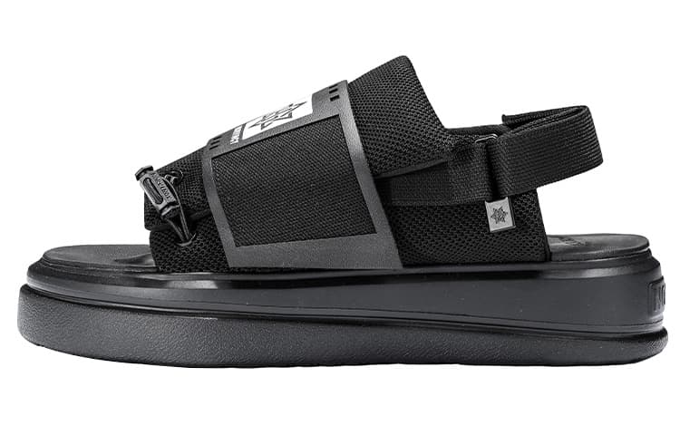 Сандалии с ремешком NORVINCY Velcro Drawstring Sandals Black - изображение 1