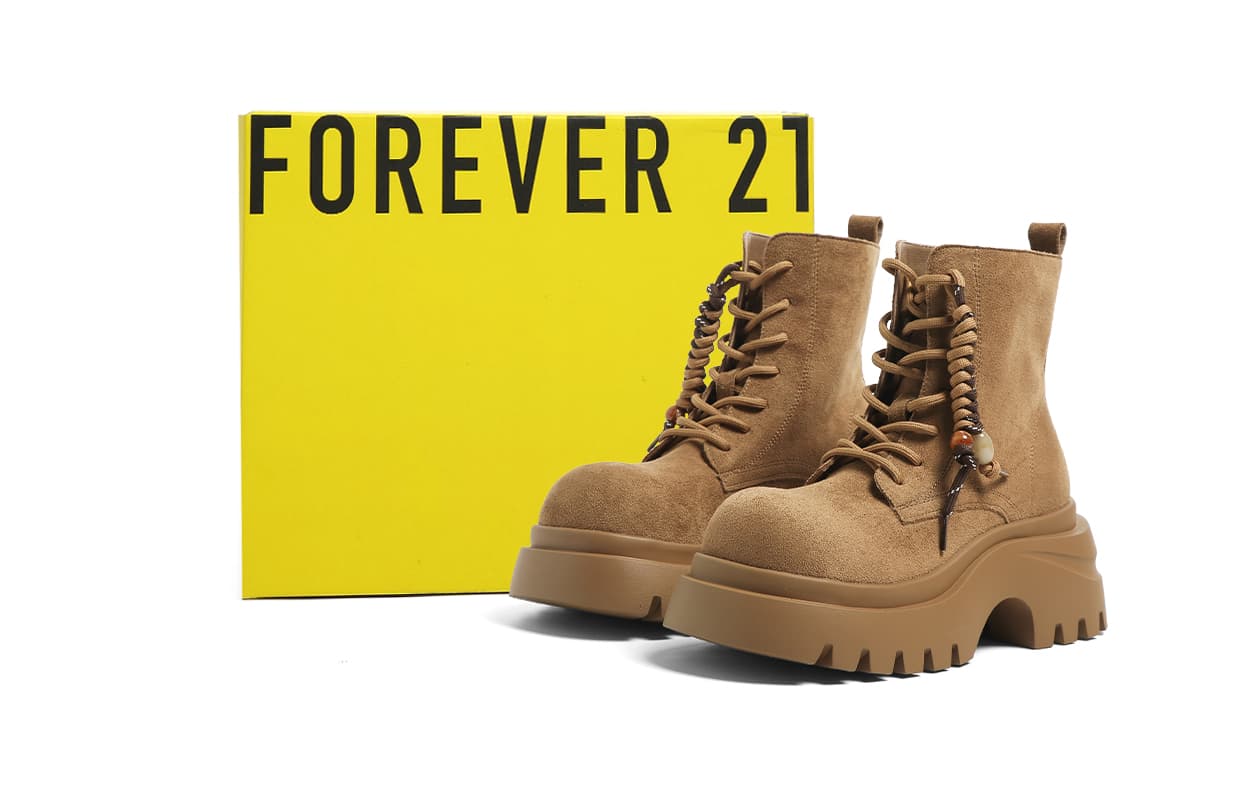 Ботинки FOREVER 21 Средней длины Армейские ботинки Женские - изображение 6