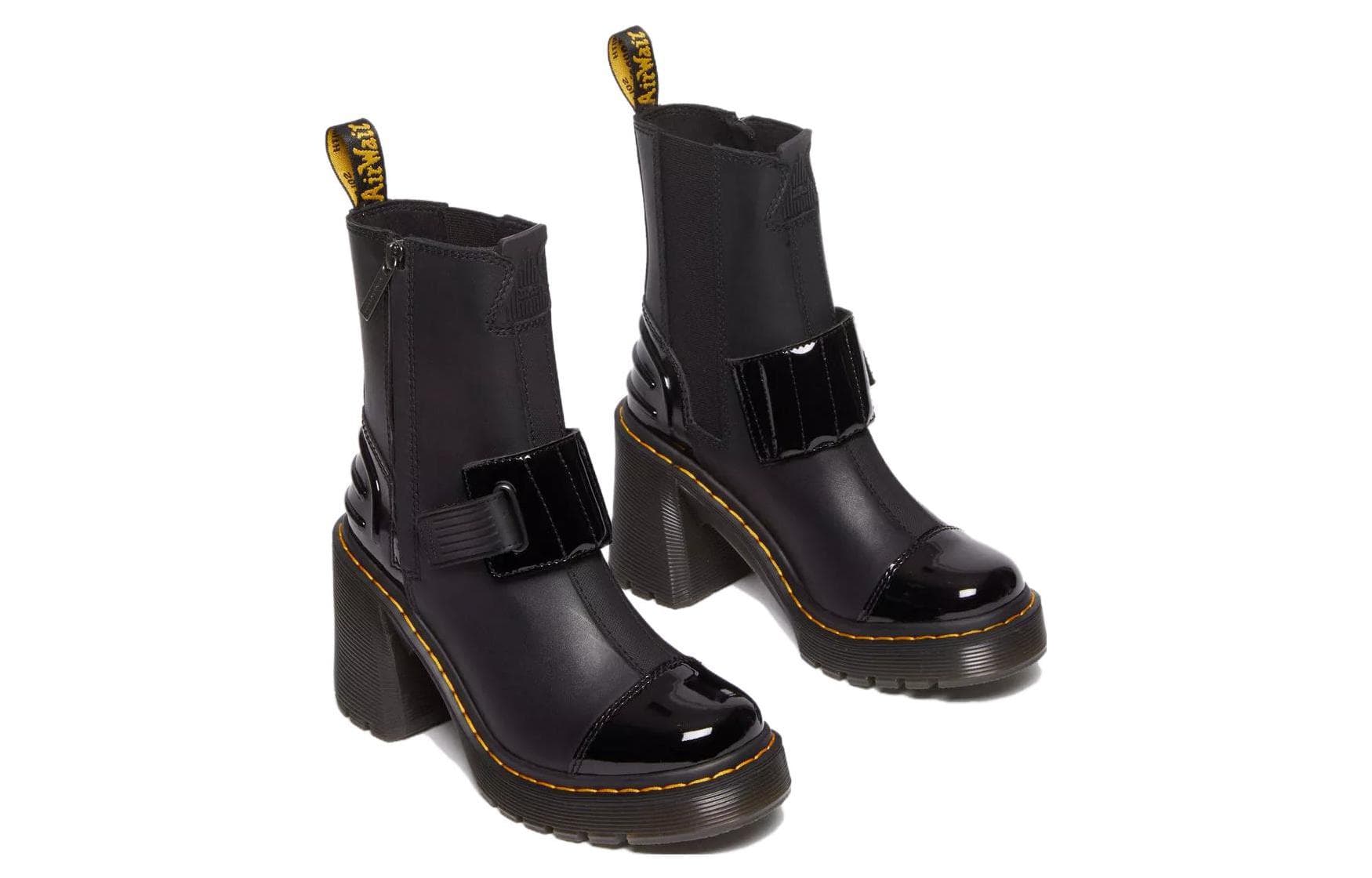 Сапоги Dr.Martens Женские ботильоны из кожи черного цвета - изображение 3