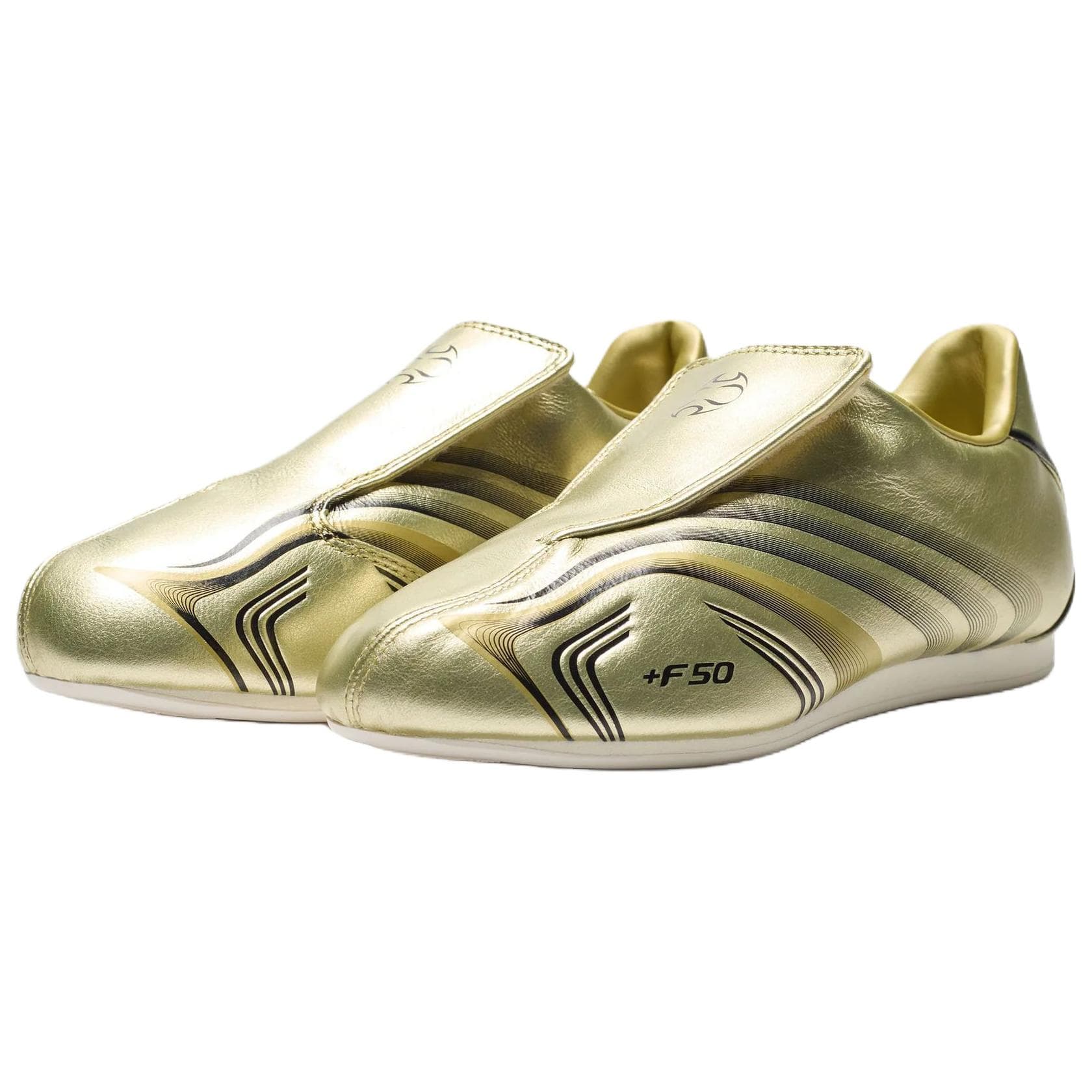 Кроссовки Adidas F50 Collection Обувь для тхэквондо Женская Золотая - изображение 2