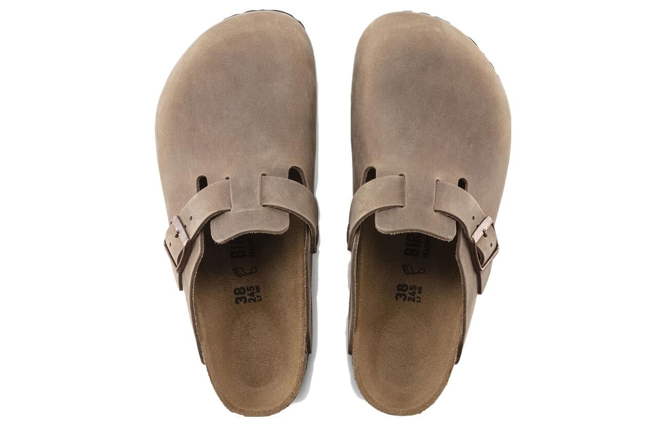 Сандалии Birkenstock Отсутствие специальных функций Закрытые тапочки Унисекс Коричневый Узкая версия - изображение 2