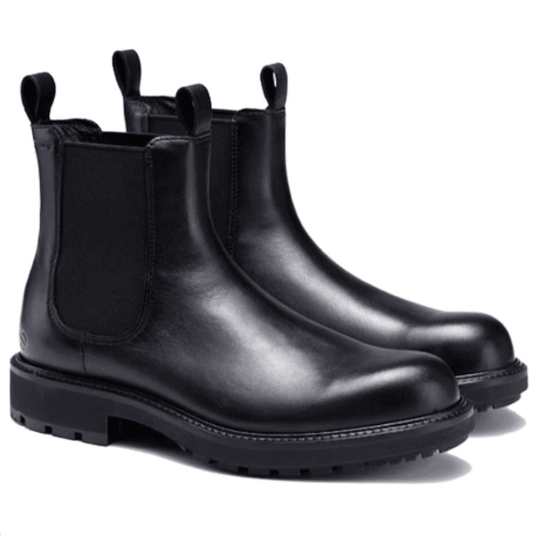 Ботинки челси Ecco Urban Oslo Коровья кожа Короткий Челси 4CM Мужской Черный - изображение 6