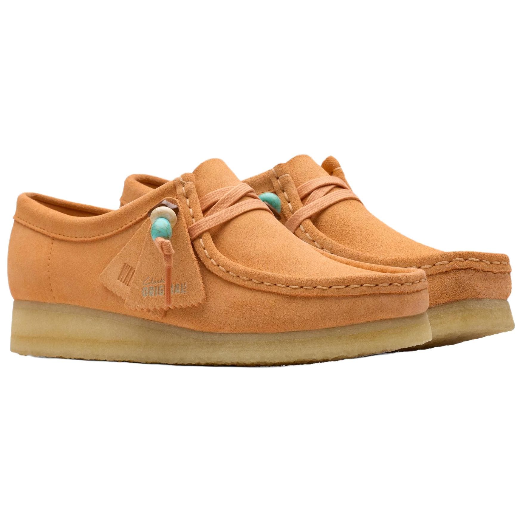 Тапочки Clarks Wallabee Повседневная обувь Женская Оранжевая - изображение 3