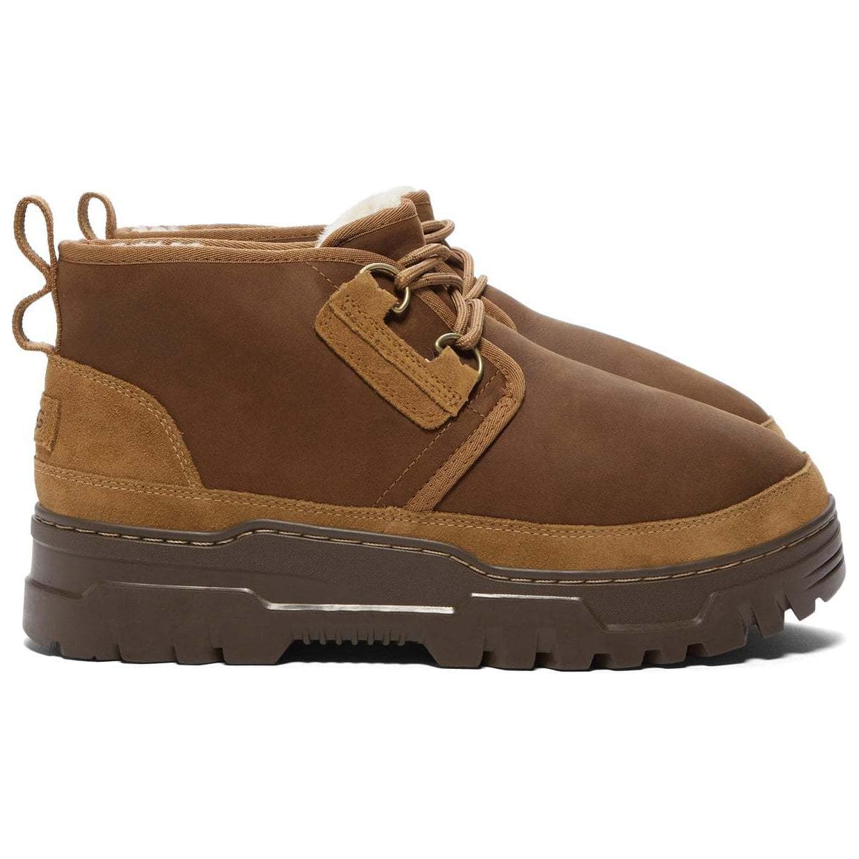 Ботинки зимние UGG Neumel с флисовой подкладкой комфортные универсальные короткие зимние ботинки для мужчин коричневые - изображение 2