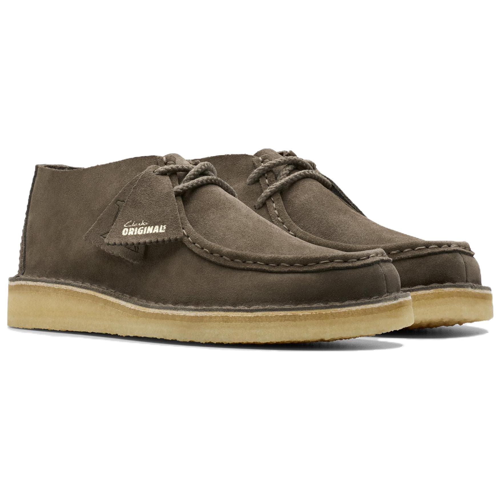 Сапоги CLARKS Пустыня Кочевник Замша Ботильоны Мужские Оливково-зеленые - изображение 3