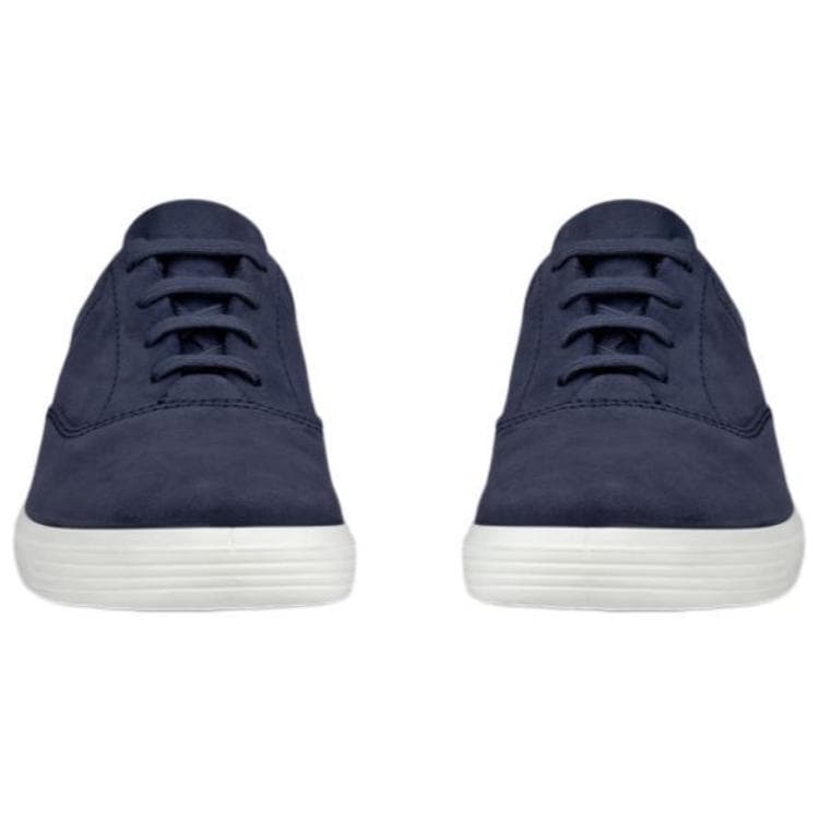 Кроссовки Ecco Classic Leather Low Топ Скейтборд Кроссовки Женские Морской Синий - изображение 5