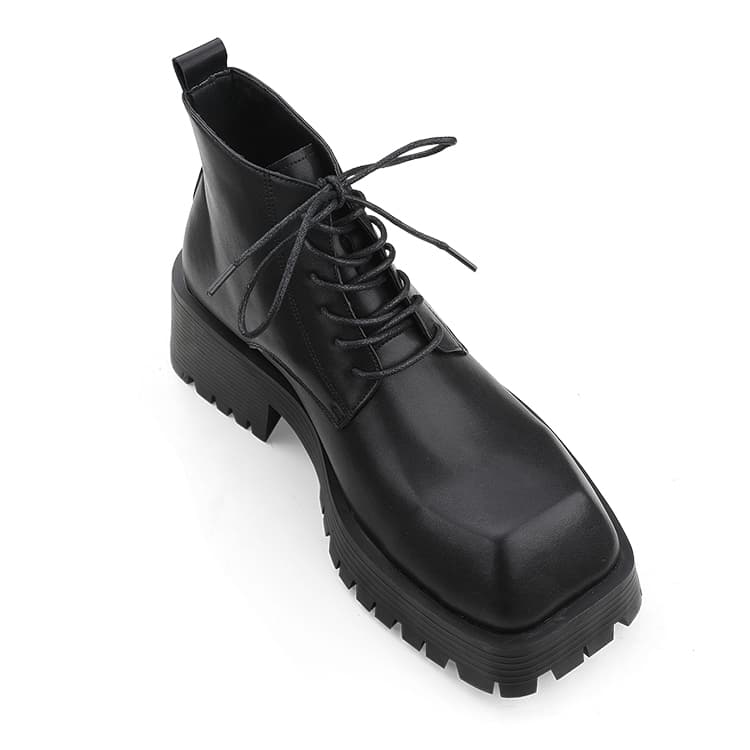 Ботинки HANQIAORIJI Derby Boots Black - изображение 2