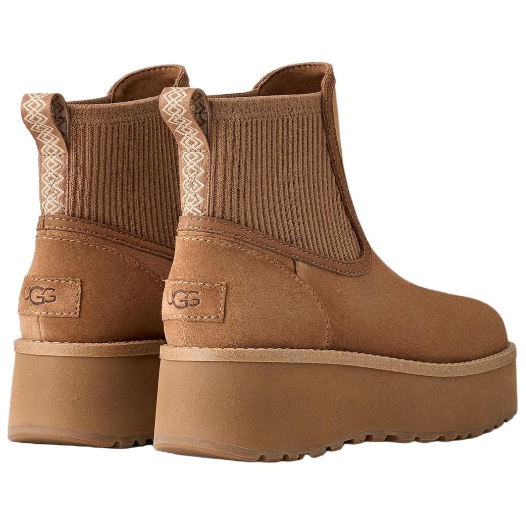 Ботинки челси UGG Cityfunc Спилок Коровья Кожа Челси 5,1 см Женский Каштановый - изображение 4