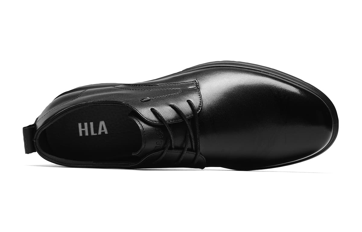 HLA Повседневные кожаные туфли Лоу-топы Черный мужской - изображение 3