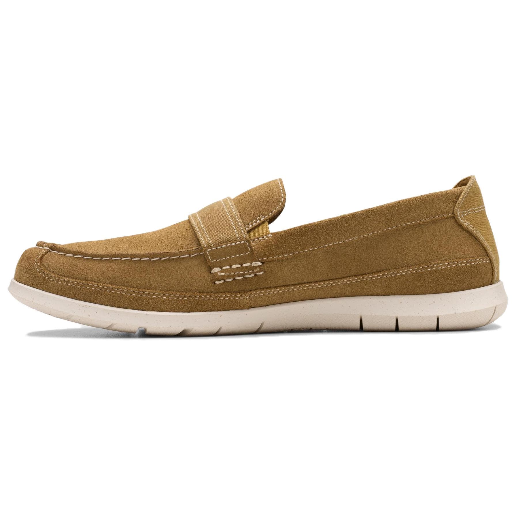 Лоферы Clarks Flexway Полоска Искусственная замша Лоферы Мужские Песочный - изображение 2