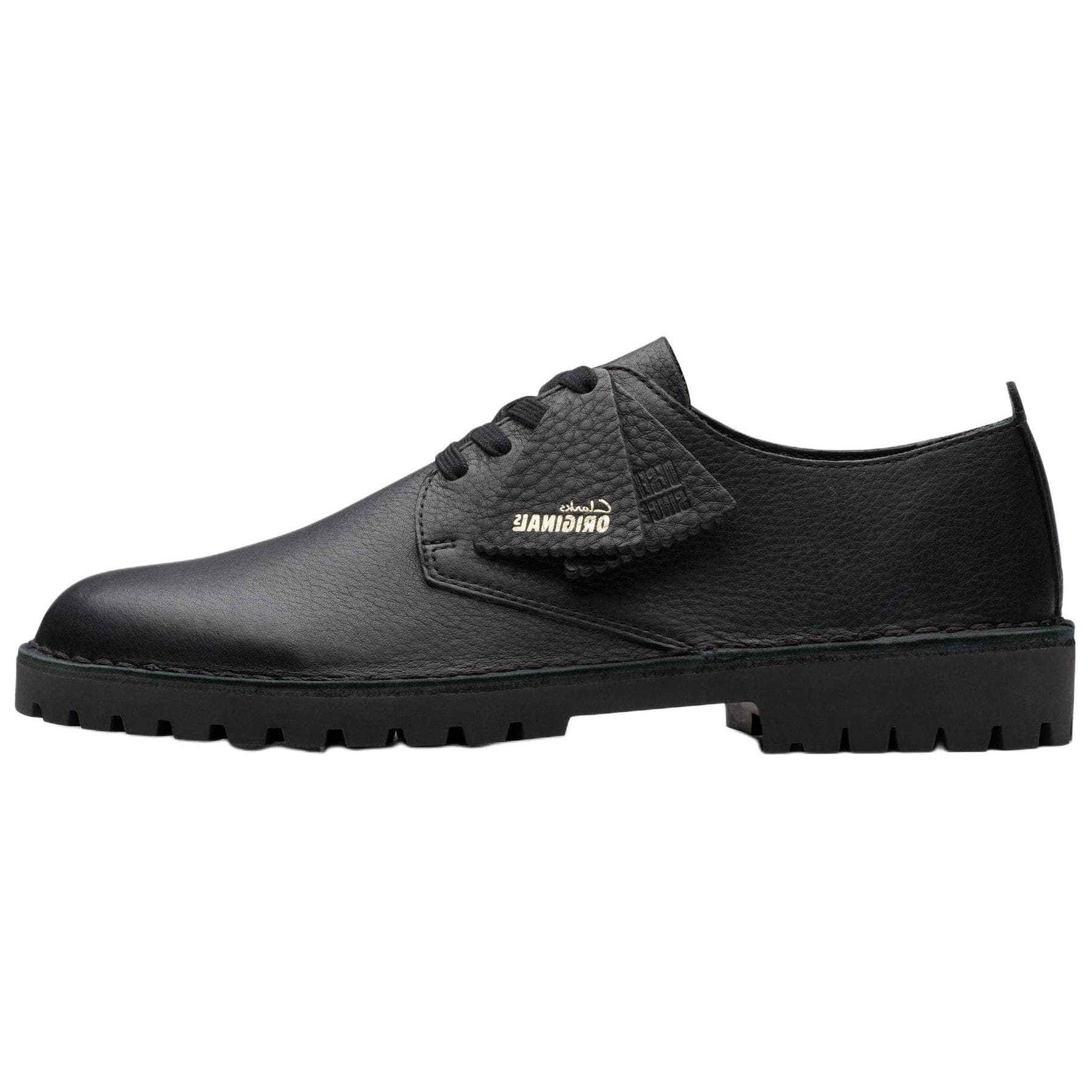 Ботинки Clarks Кожа Повседневная Обувь Мужская Черная - изображение 1