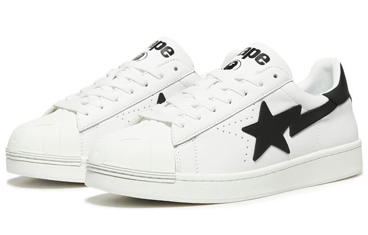 Кроссовки A BATHING APE SKULL STA Low White Black - изображение 2
