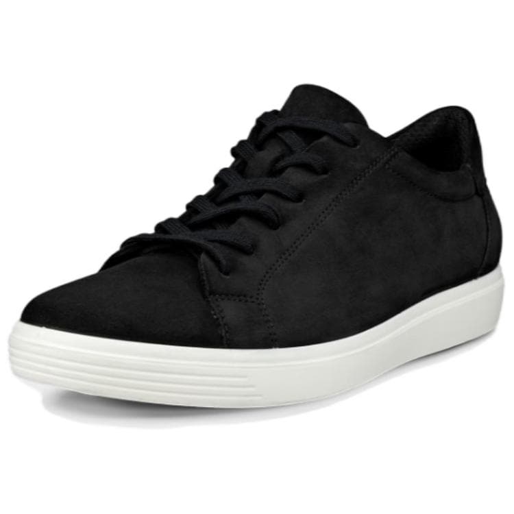 Кроссовки Ecco Classic кожаная обувь для скейтбординга с противоскользящим низким верхом женские черные - изображение 3