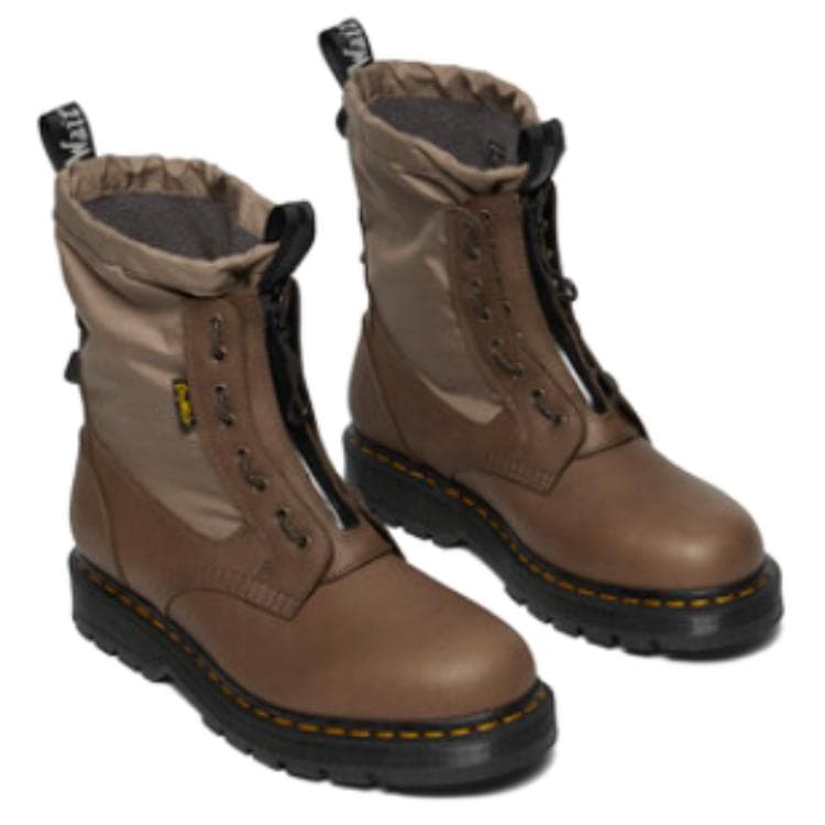 Ботинки Dr.Martens 1460 Trinity Коровья кожа Армейские ботинки Унисекс Тусклая умбра - изображение 3