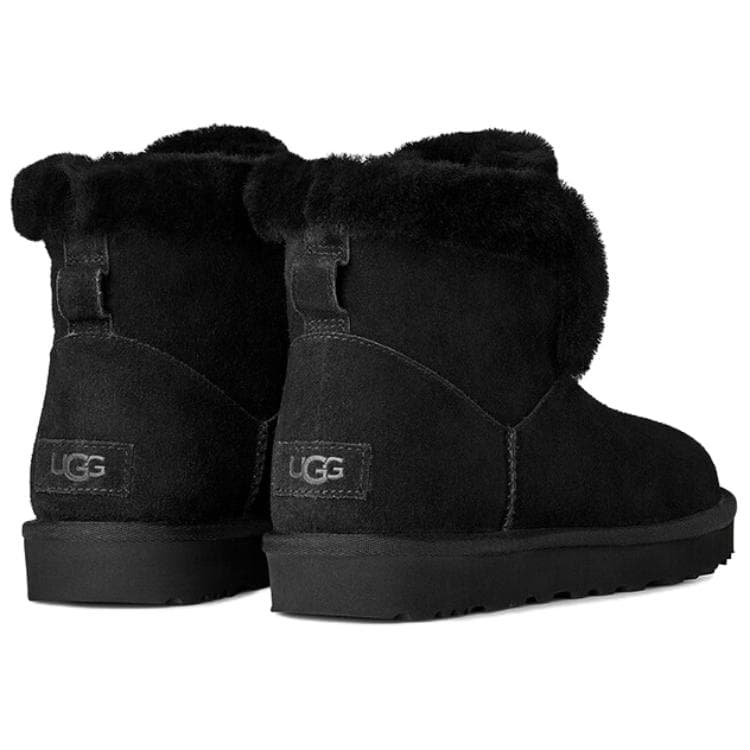 Ботинки зимние UGG CLASSIC MINI Зимние ботинки Женские Черные - изображение 5