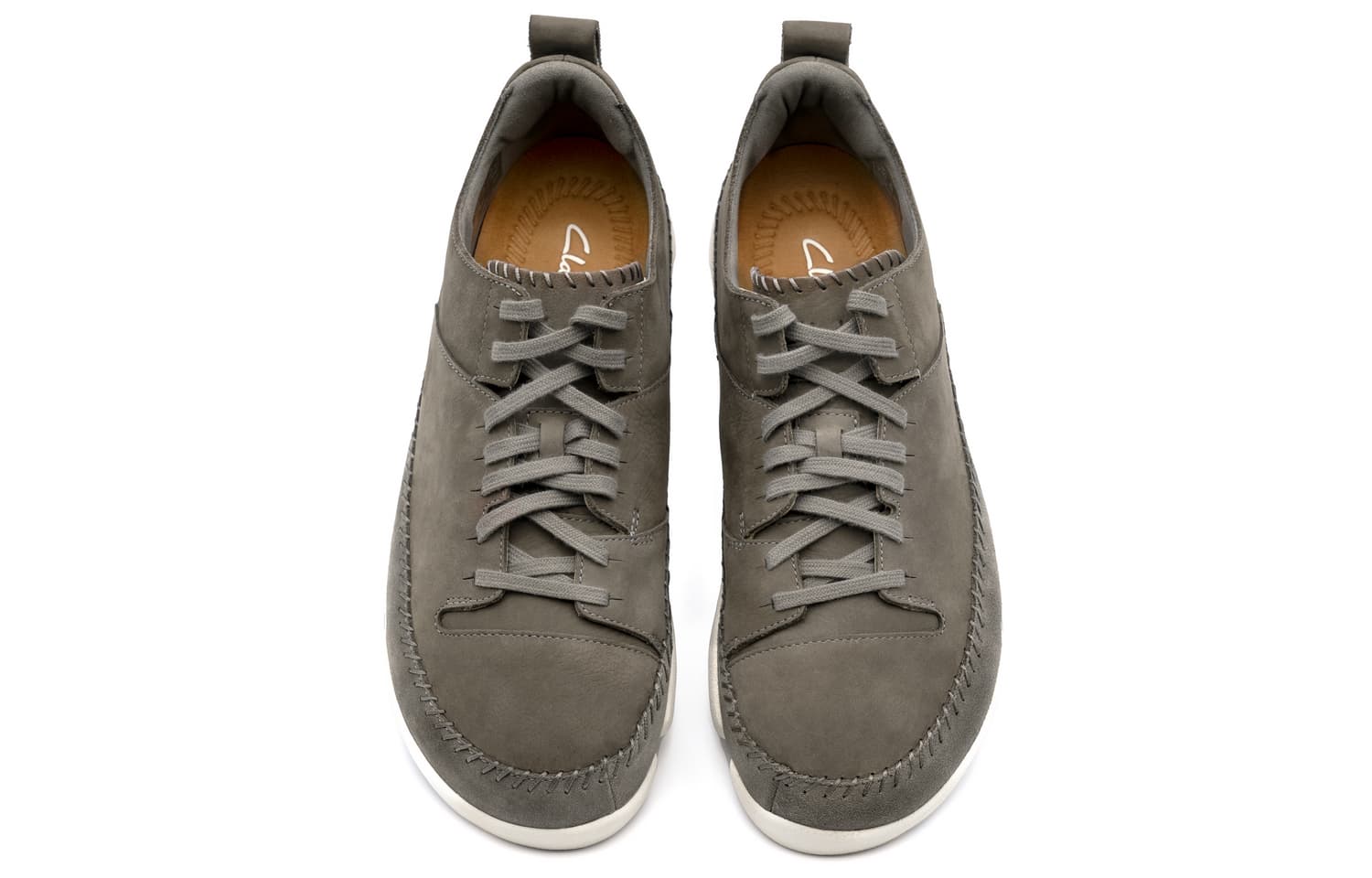 Ботинки Clarks Коровья кожа Парная Повседневная обувь Мужская Серый - изображение 3