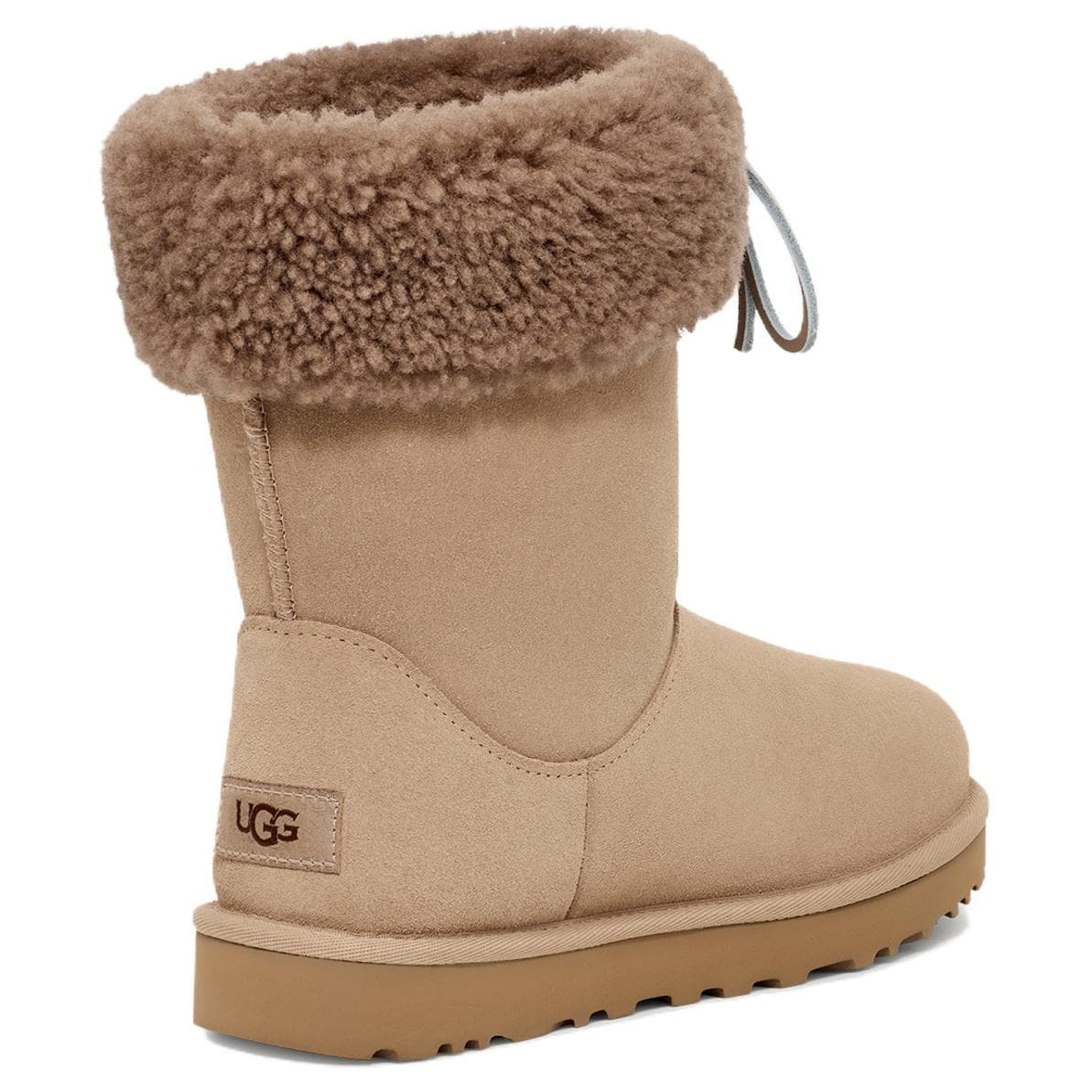 Ботинки зимние UGG Sarissa Короткие Снежные Ботинки Унисекс Бежевые - изображение 4