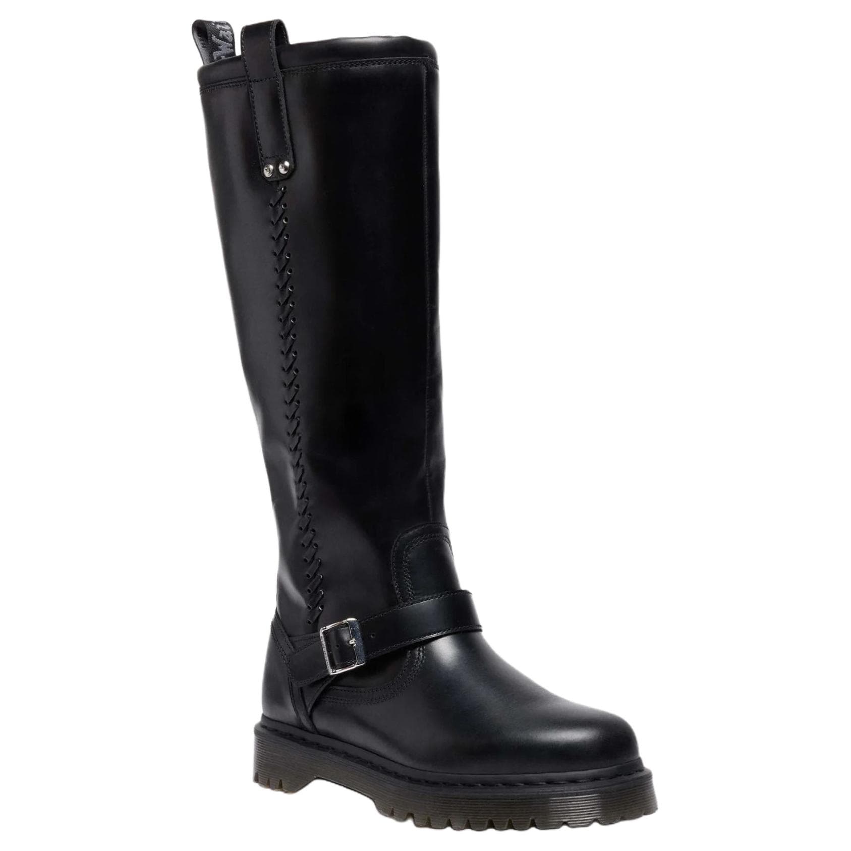 Ботинки Dr.Martens ANISTONE KH Кожа Высокие сапоги на колено 3,5 см Унисекс Черный - изображение 2