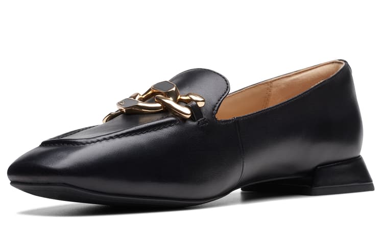 Тапочки Clarks Повседневная обувь из коровьей кожи женская черная - изображение 2