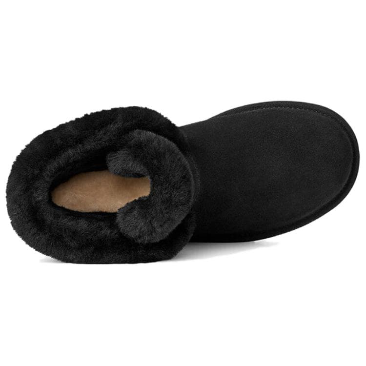 Ботинки зимние UGG CLASSIC MINI Зимние ботинки Женские Черные - изображение 6