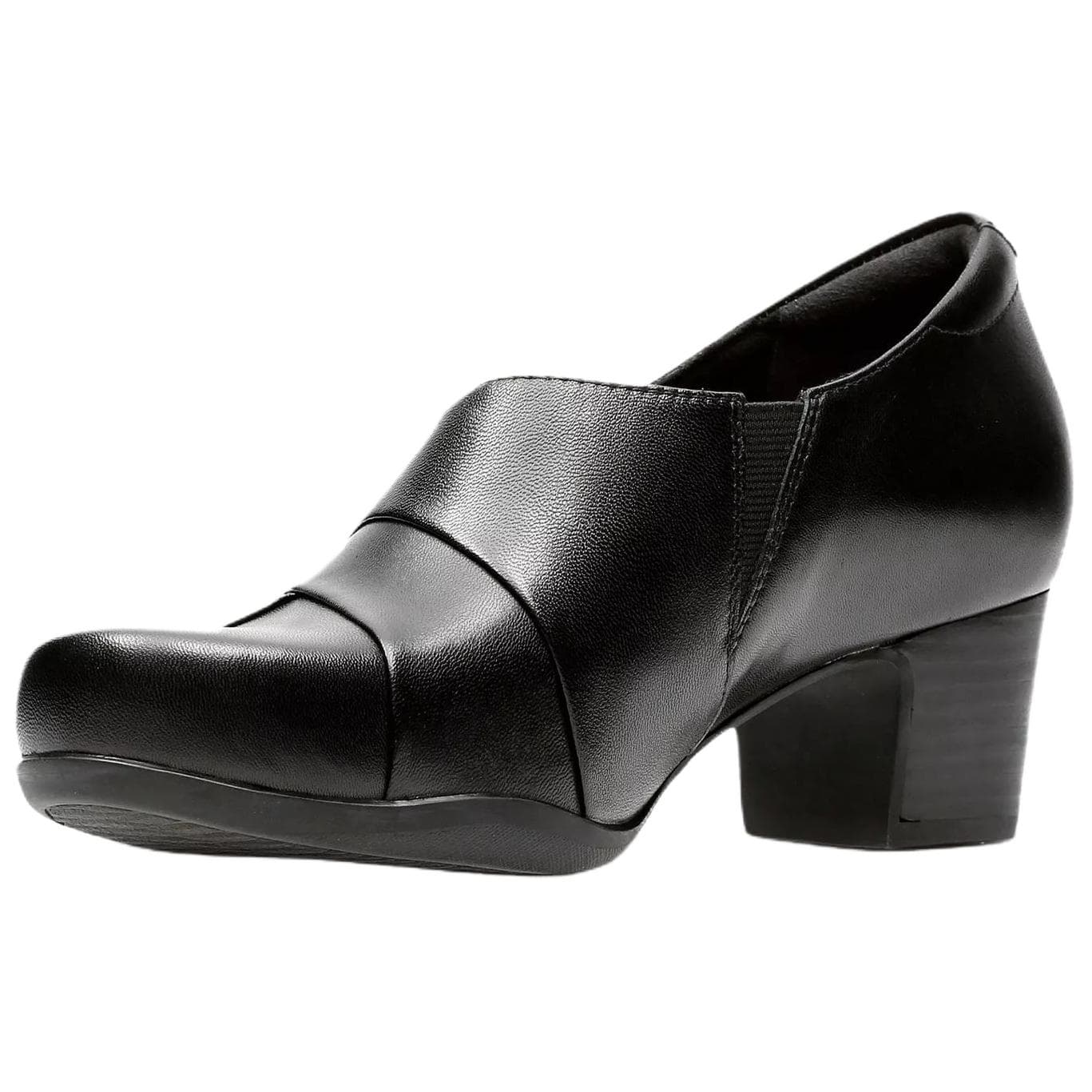 Туфли Clarks Rosalyn Adele Кожа Грубый каблук Высокие каблуки Женские Черный - изображение 3