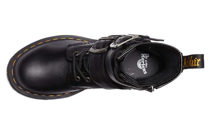 Ботинки Dr.Martens 1460 Кожаные Короткие Армейские Ботинки Женские Черные - изображение 3