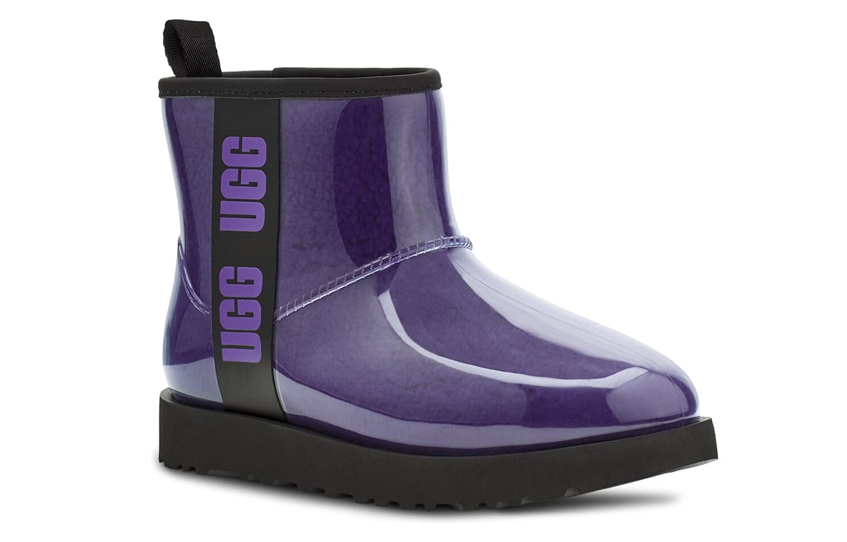 Ботинки зимние UGG Classic Clear Mini Black Purple - изображение 3
