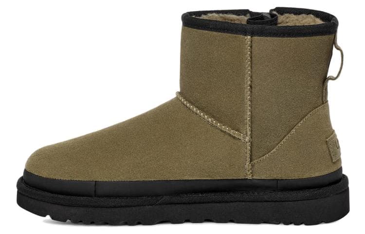 Сапоги UGG Женские ботильоны из искусственной замши зеленые - изображение 1
