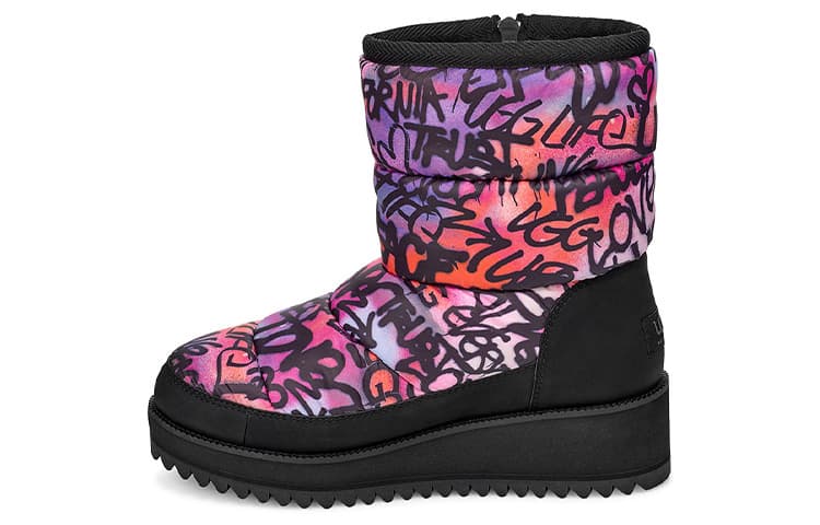 Ботинки зимние UGG Ridge Graffiti Pop Purple Black - изображение 1