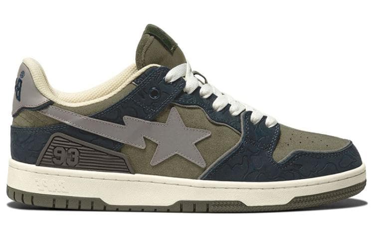 Кроссовки A BATHING APE SK8 STA Olive - изображение 2
