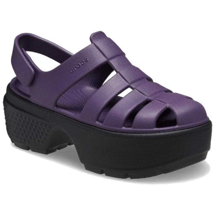 Сандалии Crocs ЭВА Сандалии гладиаторы Женские Глубокий Ирисовый Фиолетовый - изображение 3