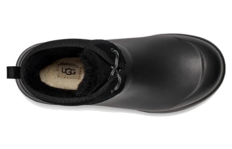 Сапоги UGG Женские ботильоны из кожи черного цвета - изображение 4