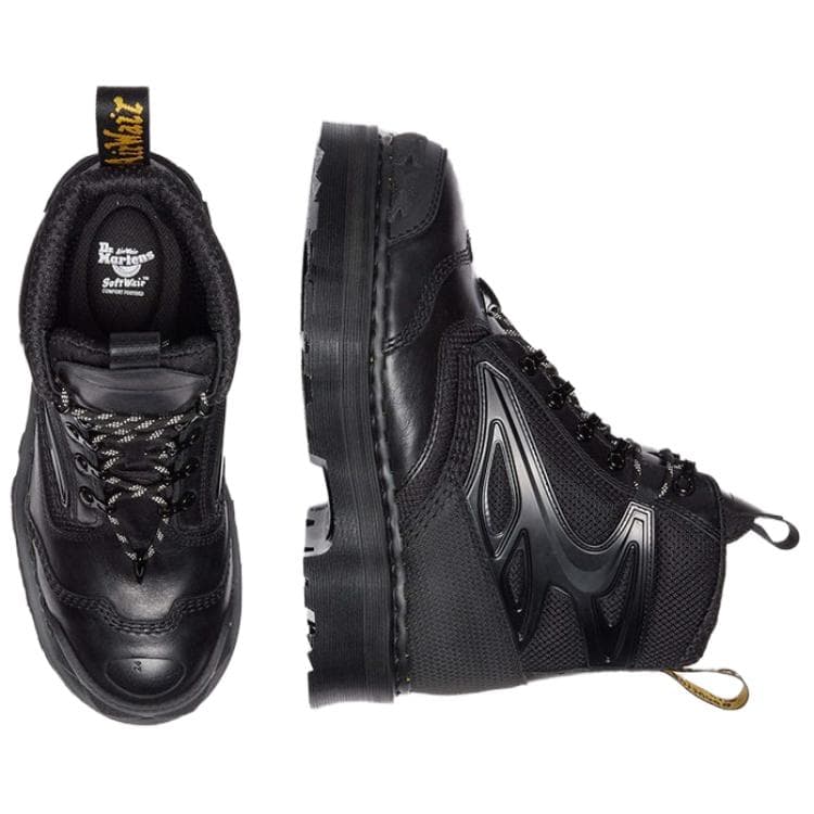 Ботинки Dr.Martens 14XX EXOSHIELD XX01 Кожа Лаконичная Мода Короткие Армейские Ботинки Унисекс Черные - изображение 5