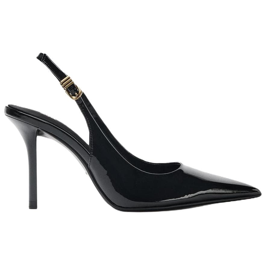 Туфли ZARA PU (полиуретан) Узкий каблук Высокие каблуки 8 см Женские Черный - изображение 2