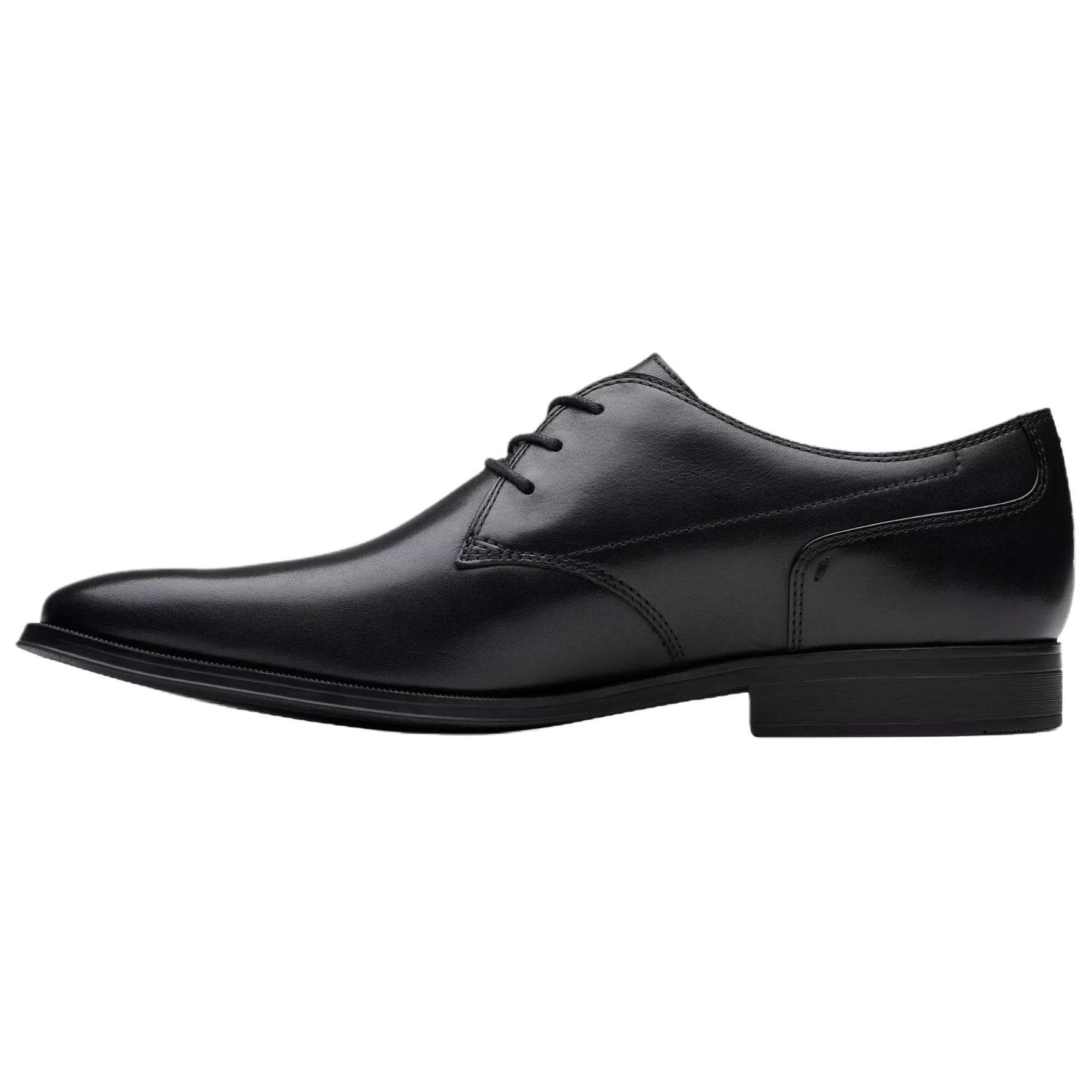 Clarks Paulton Кружево Кожа Мужские Туфли Черные - изображение 2