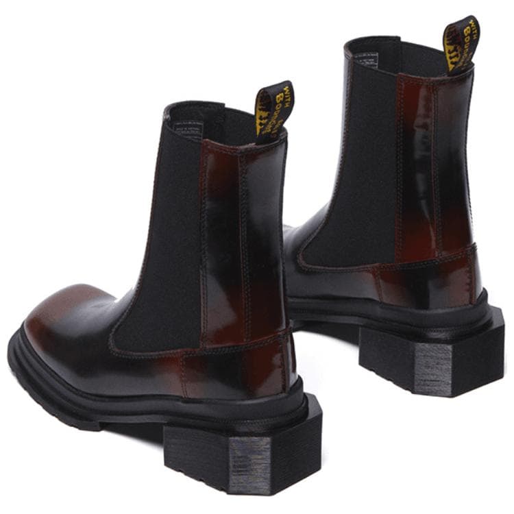 Ботинки челси Dr.Martens Коровья кожа Челси Женские Черный Красный - изображение 5
