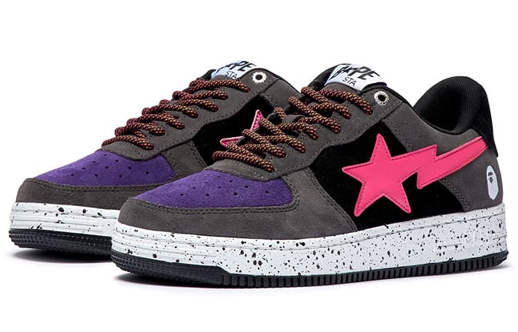 Кроссовки Bape STA Low Grey Pink - изображение 2