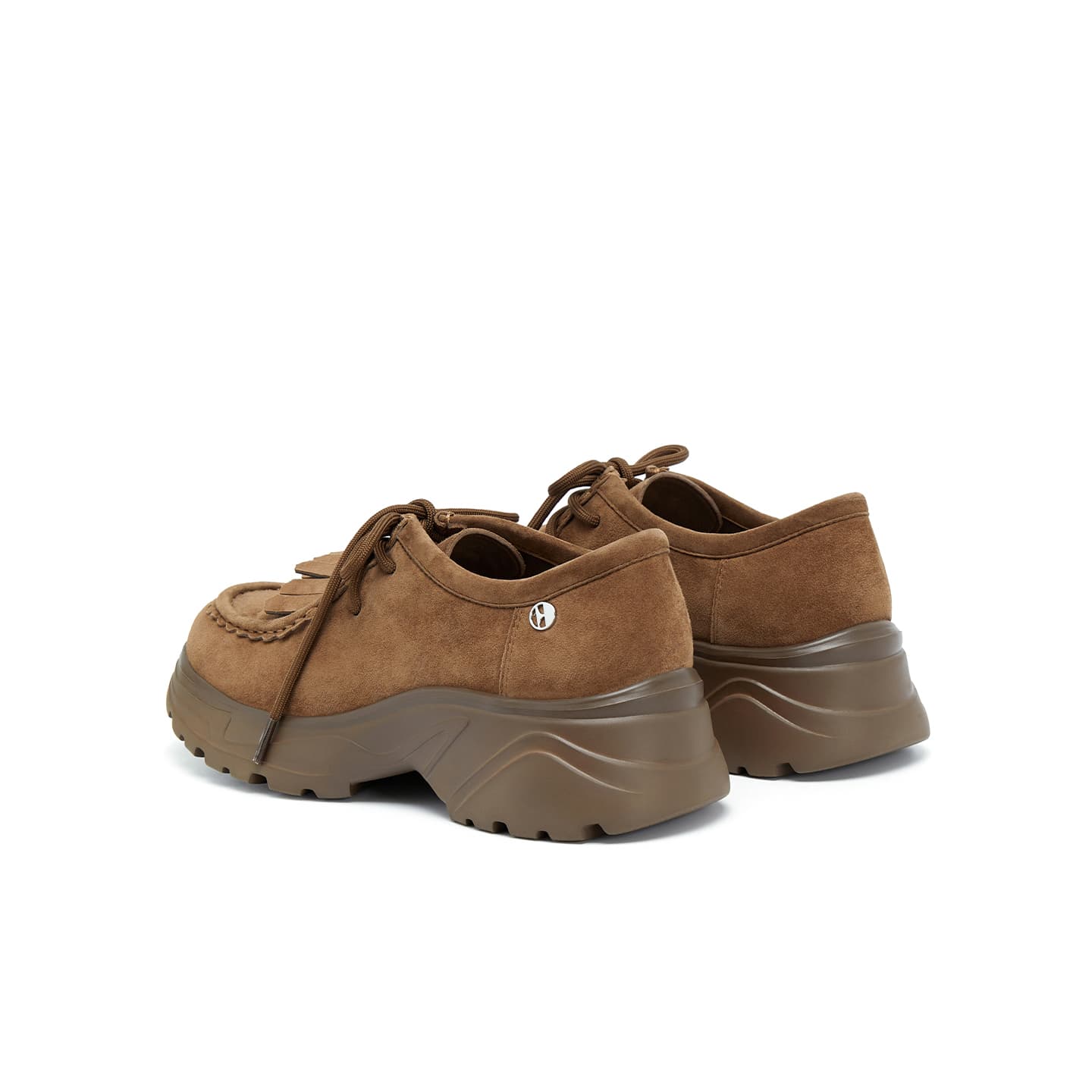 Тапочки ELLE Birkenstock Стиль Удобный KANGAROO Обувь Derby Обувь Женская 2025 Женская обувь - изображение 4