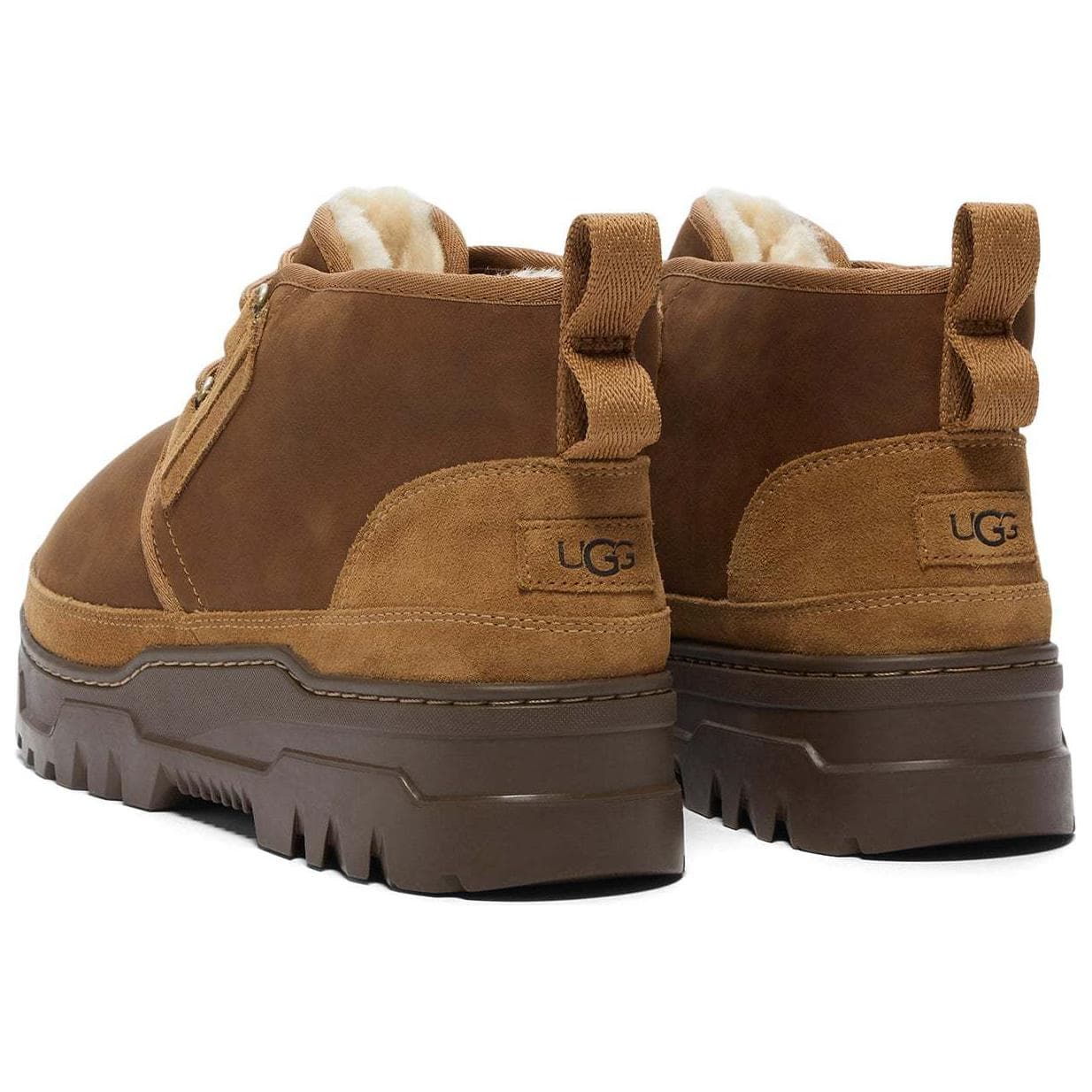 Ботинки зимние UGG Neumel с флисовой подкладкой комфортные универсальные короткие зимние ботинки для мужчин коричневые - изображение 4