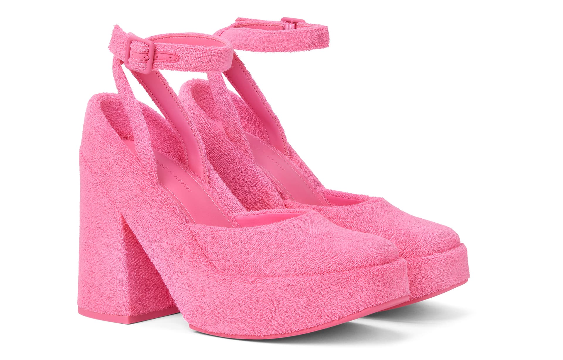 Тапочки CHARLESKEITH ck 12.3cm BLACK TEXTUREDBeigePink - изображение 2