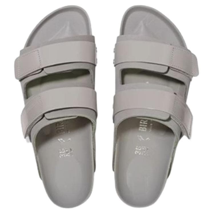Сандалии Birkenstock Uji ЭВА Шлепанцы Унисекс Лаймово-серый Обычный (стандартный) Свободный покрой - изображение 4